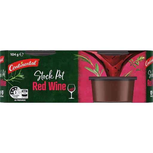 CONTINENTAL STOCK POT RED WINE 104G 4PK