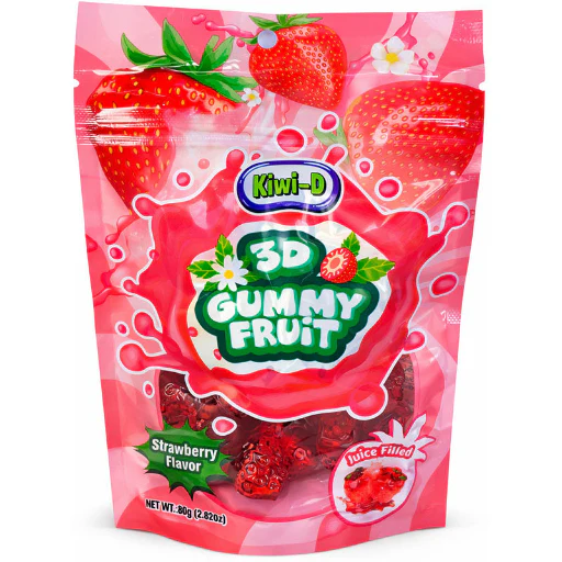 KD 3D LIQUID GUMMIES STRAWBERRY 80G