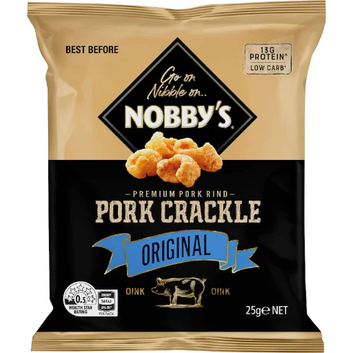 NOBBYS PORK CRACKLE ORIGINAL 25G