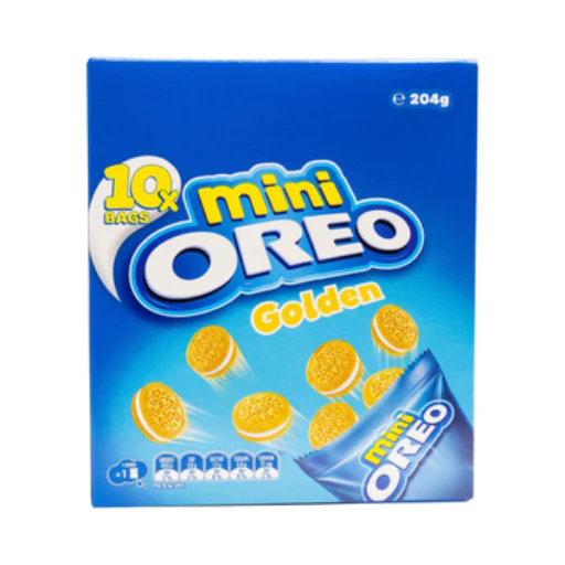 OREO MINI BAGS GOLDEN 10PK 204G