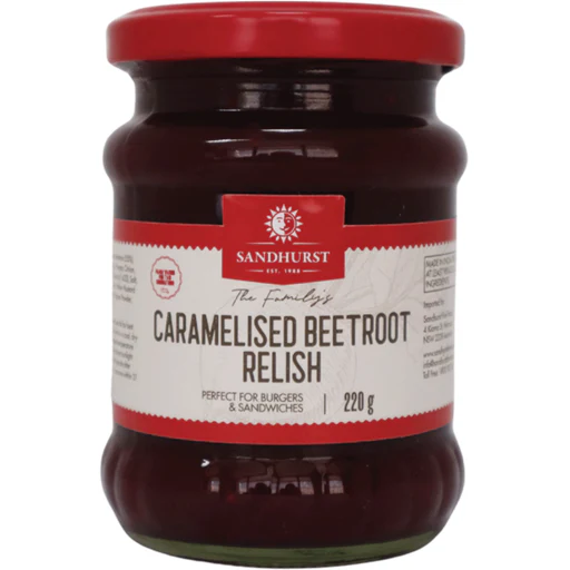 SANDHURST CARAMELISED BEETROOT RELISH 220G